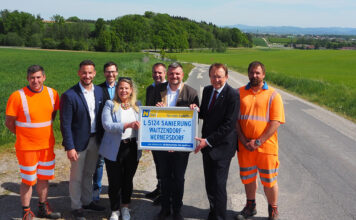Fahrbahn der Landesstraße L 5124 wird zwischen Waizendorf und Wernersdorf erneuert