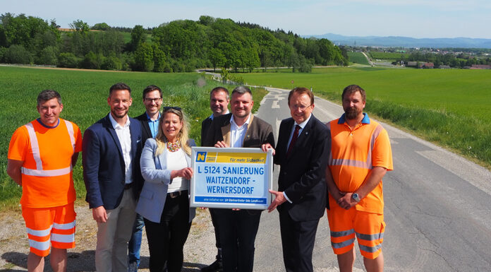 Fahrbahn der Landesstraße L 5124 wird zwischen Waizendorf und Wernersdorf erneuert