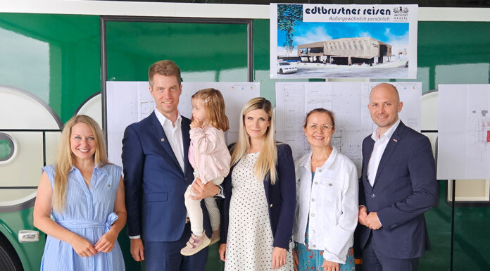 Spatenstich für das neue Firmengebäude der Firma Edtbrustner