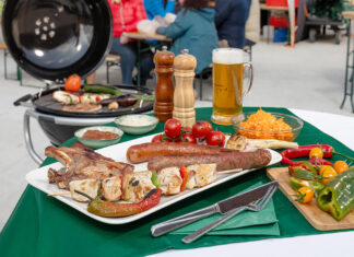 Grillgaudi am Wochenmarkt in St. Pölten
