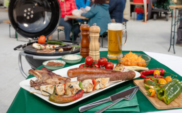 Grillgaudi am Wochenmarkt in St. Pölten