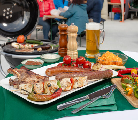 Grillgaudi am Wochenmarkt in St. Pölten