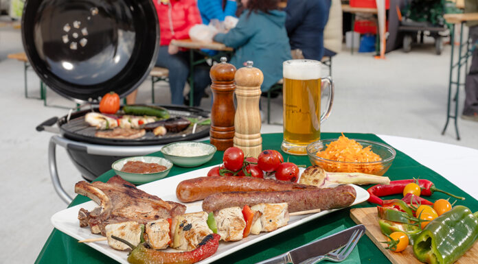 Grillgaudi am Wochenmarkt in St. Pölten