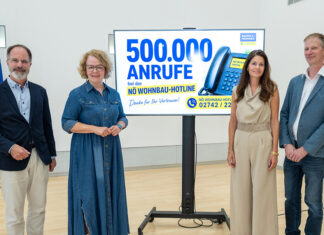 500.000. Anruf bei Wohnbau-Hotline