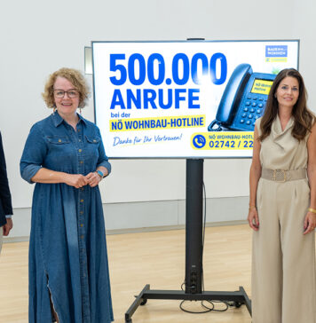 500.000. Anruf bei Wohnbau-Hotline
