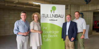 Gleichenfeier: 50 neue Mietwohnungen in Tulln